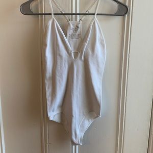 White Free People Bodysuit - SIZE XS/S
